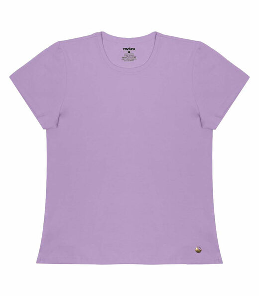 Blusa Feminina Cotton Leve Básica Rovitex Roxo
