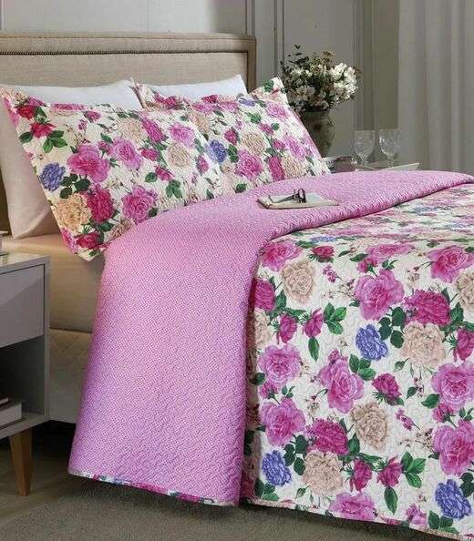 Jogo De Cobre Leito King 3 Peças Lar E Lazer Roxo