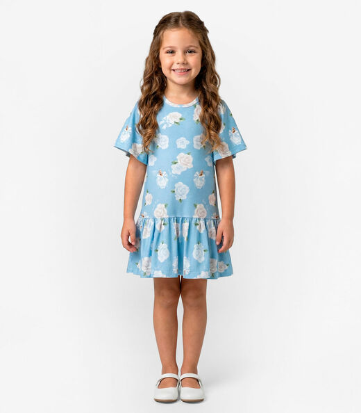 Image_Vestido Infantil em Cotton Leve Trick Nick Azul