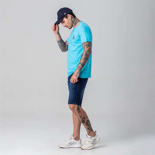 Camiseta Masculina Estampa Rock e Soda