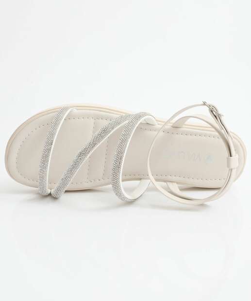 Sandália Feminina Flatform Via Uno Off White