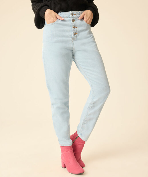 Calça Jeans Skinny Feminina Botões Marisa  