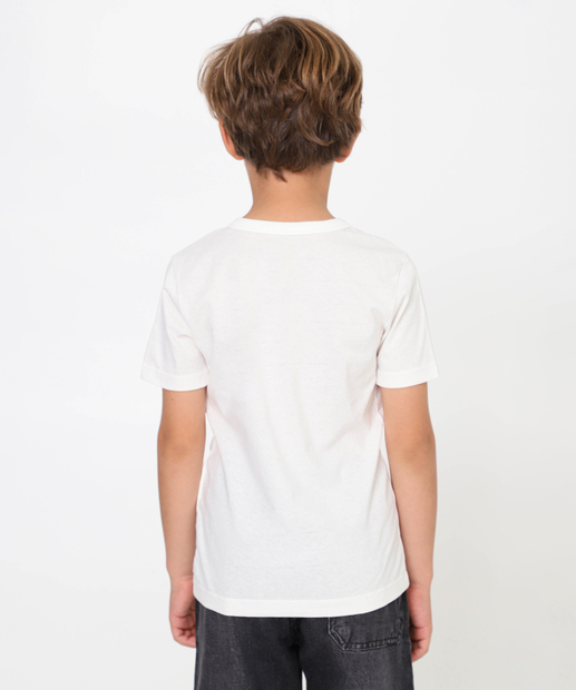 Camiseta Infantil Vingadores Marvel Tam 4 a 10 Off White