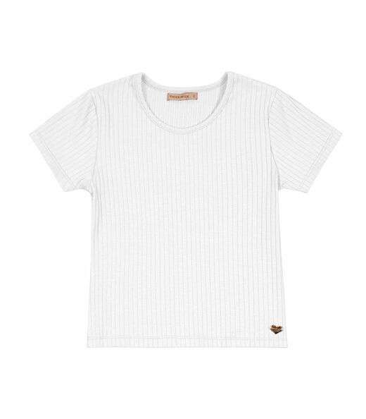 Blusa Infantil Feminina Canelada Trick Nick Branco