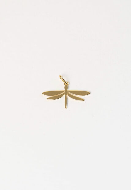 Image_Pingente Libélula Minimalista Folheado a Ouro 18K Dourado Salvatore