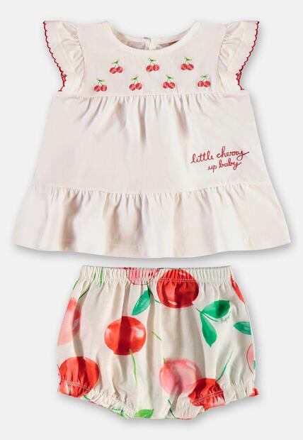 Conjunto Cereja Bata Calcinha Up Baby