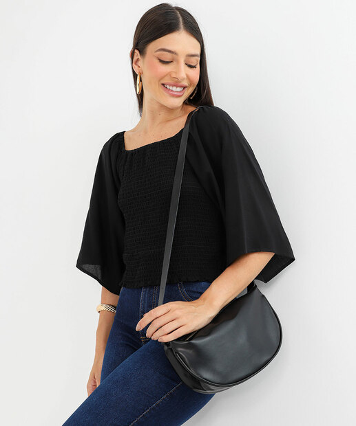 Bolsa Transversal Feminina Marisa Preto