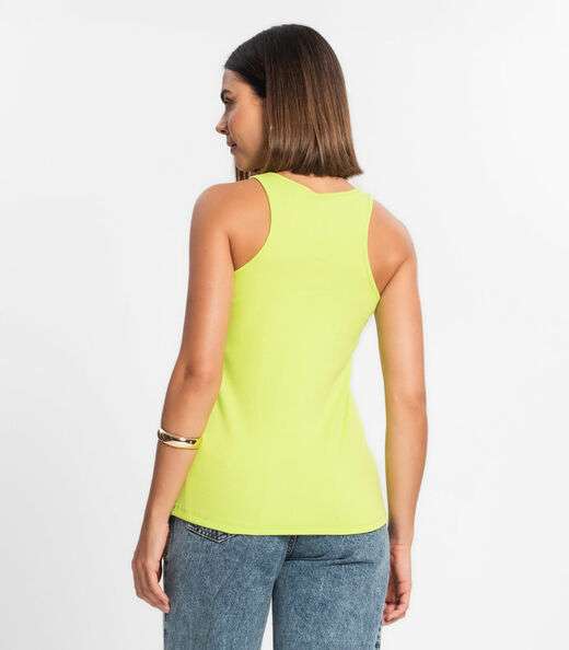 Regata Feminina Em Ribana Rovitex Verde