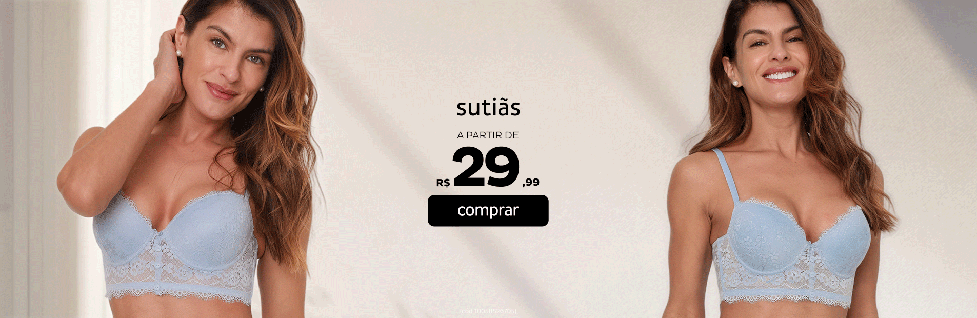 Sutiãs a partir de R$29,99