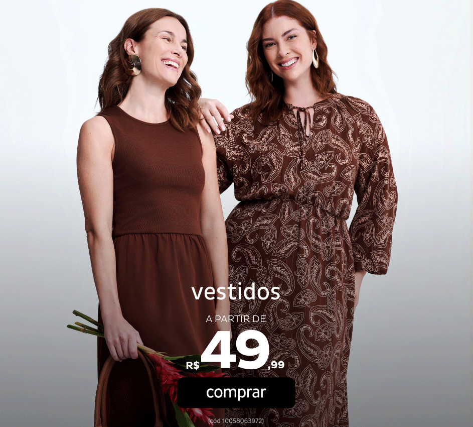 Vestidos a partir de R$49,99