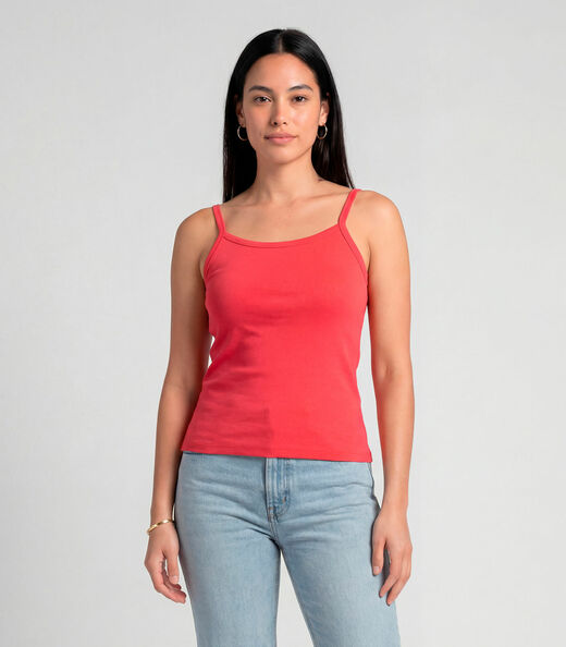 Blusa Feminina Com Alça  Fina Infinita Cor Rosa