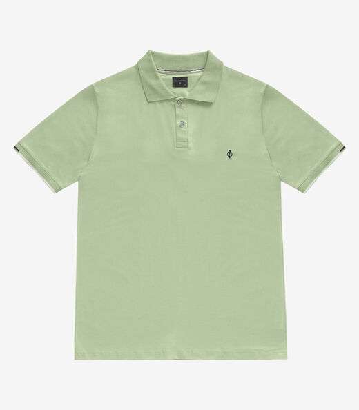 Polo Masculino Manga Curta Cotton Leve Diametro Verde
