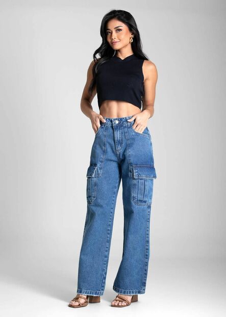 Calça Jeans Sawary Wide Leg - 282010