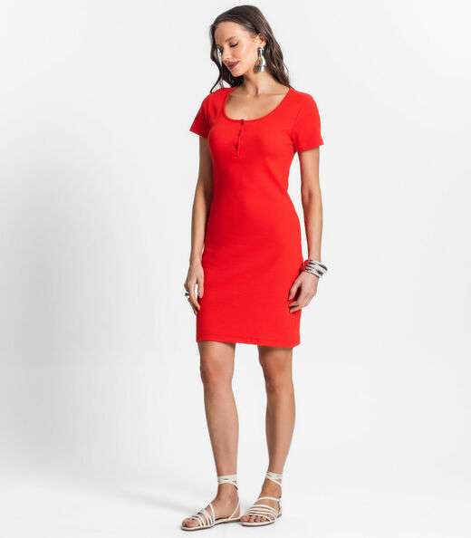 Vestidos Curto De Ribana Femnino Endless Laranja