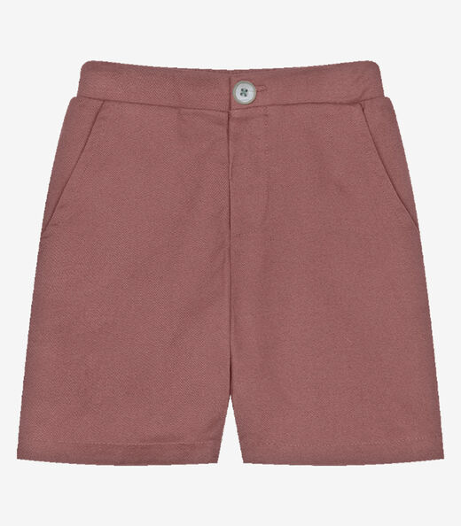 Conjunto Infantil Camiseta Com Bermuda Trick Nick Bege