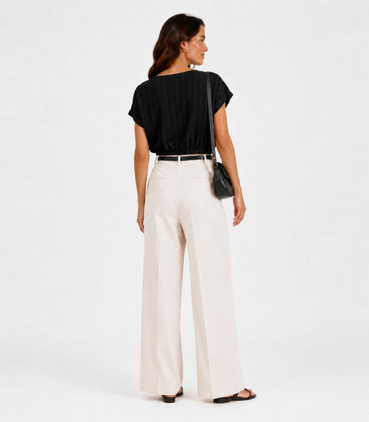 Blusa Feminina Em Malha Tunis Infinita Cor Preto