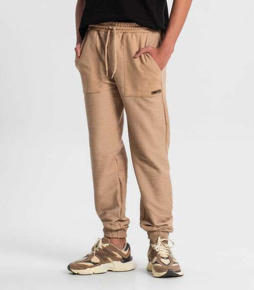 Calça Jogger Juvenil Masculia Minty Marrom