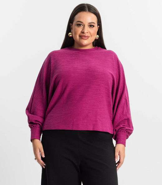 Image_Blusão Feminino Plus Size Secret Glam Roxo