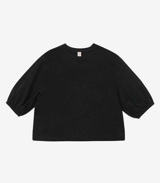 Blusa Feminina Manga Camponesa Rovitex Preto