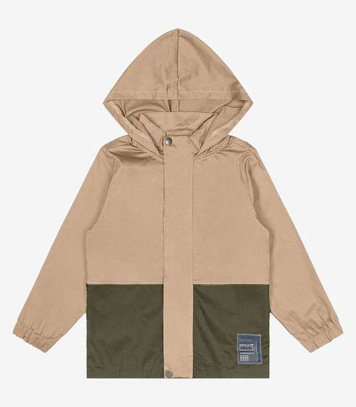 Jaqueta Infantil Masculina Com Capuz Trick Nick Marrom