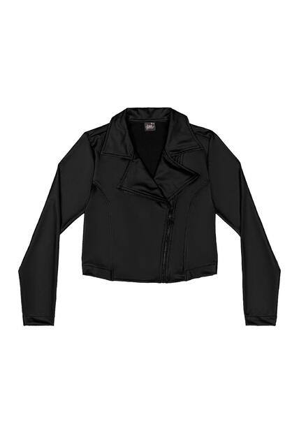 Jaqueta Biker em Malha Cirrê Gloss