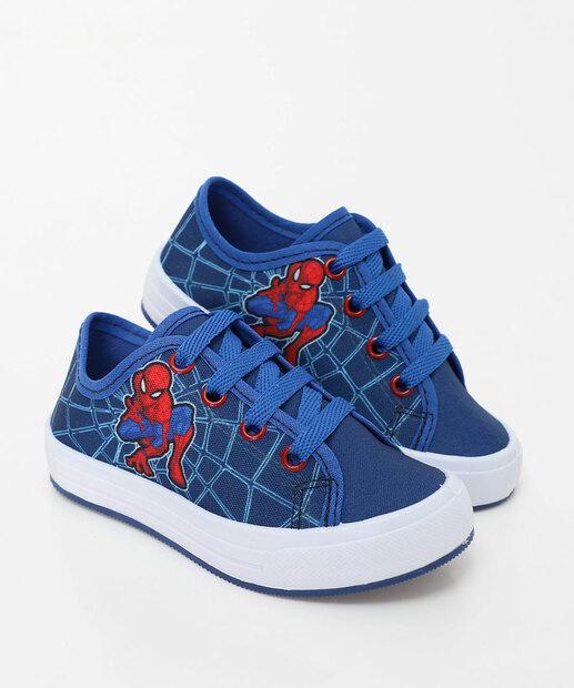 Tênis Infantil Casual Homem Aranha Azul