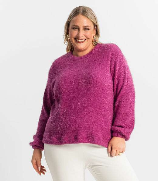 Image_Blusão Feminino Plus Size Secret Glam Roxo