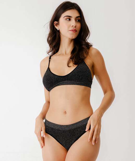 Image_Calcinhas Fio Dental Lurex Sem Costura Marisa Preto