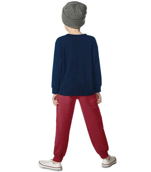 Camiseta Manga Longa Básica Rovitex Kids Azul