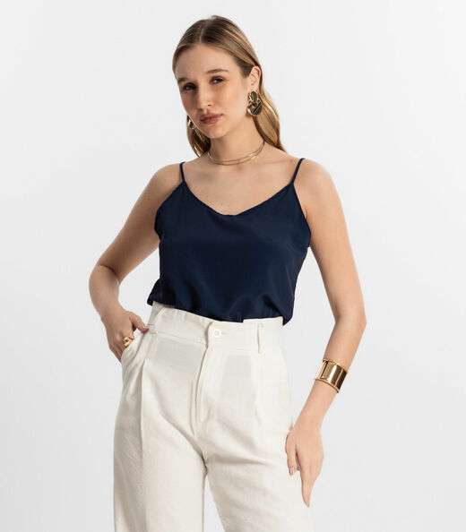 Image_Blusa De Alça Tecido Crepe Marrocos Endless Azul