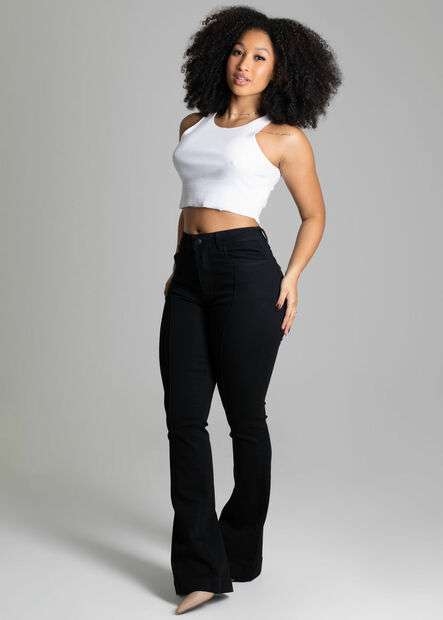 Calça Sarja Sawary Flare - 277632