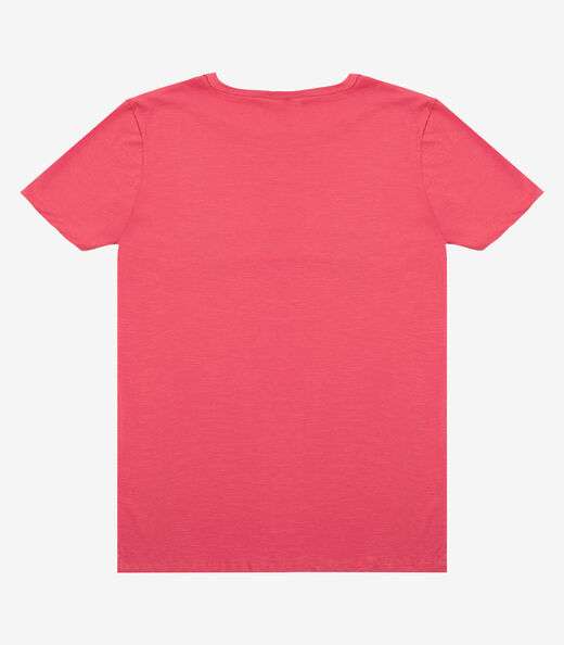 Camiseta Adulto Masculino em Meia Malha Rovitex Laranja