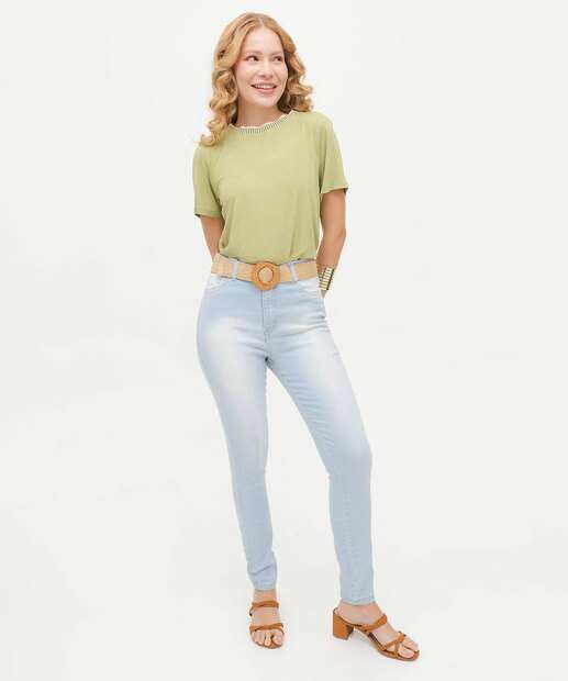 Calça Feminina Skinny Ecxo Jeans