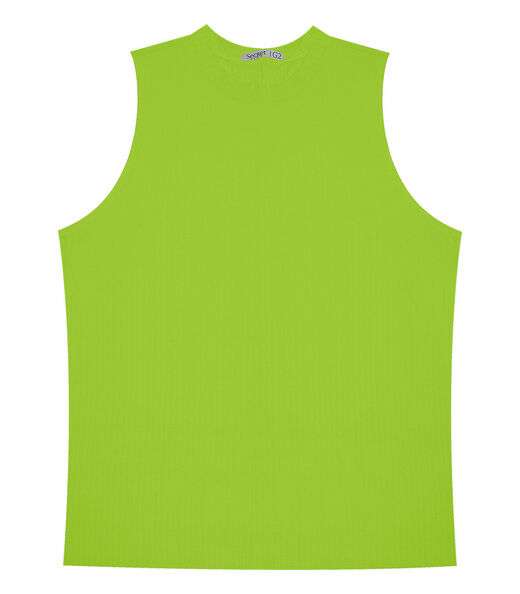 Regata Plus Size Em Ribana Canelada Secret Glam Verde