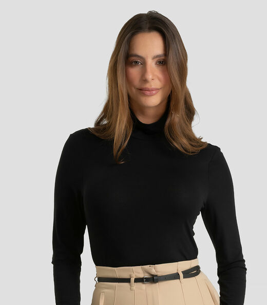 Image_Blusa Feminina Manga Longa Visco Premiere Dianna Preto
