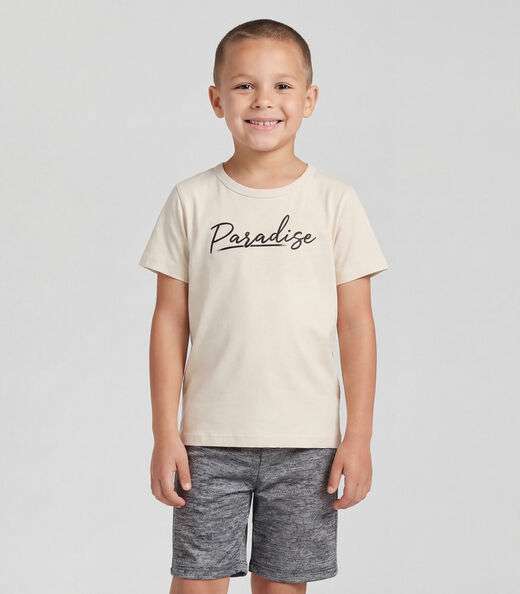 Image_Conjunto Infantil Menino Camiseta E Bermuda Select Bege