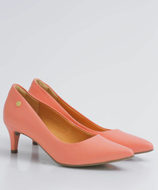 Scarpin Feminino Salto Fino Bico Fino Via Uno
