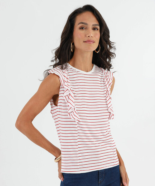 Image_Blusa Feminina Muscle Tee Listrada Babado Marisa Off White
