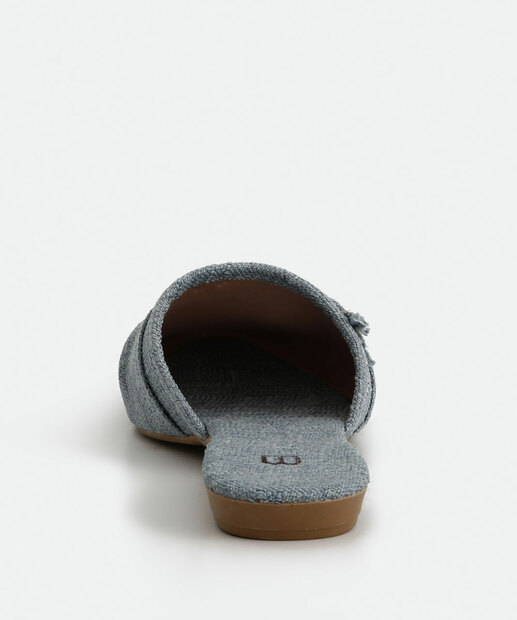 Mule Feminino Laço Textura Bico Fino Marisa
