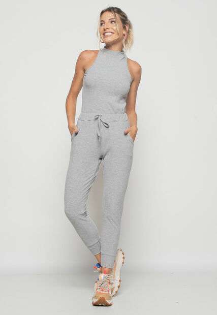 Image_Conjunto  Comfy Com Regata e Jogger Canelada Mescla Salvatore Fashion