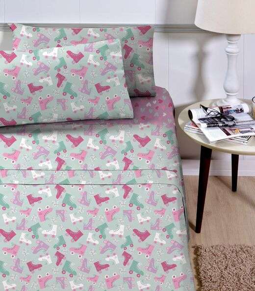 Image_Jogo de Cama Infantil 3 Peças Corttex Verde