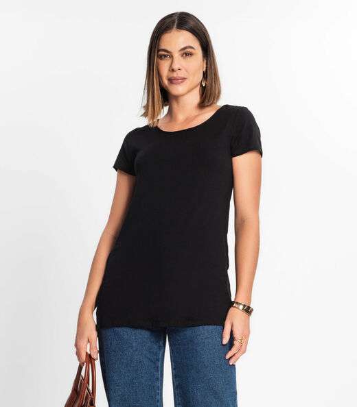 Image_Blusa Básica Alongada Feminina Rovitex Preto