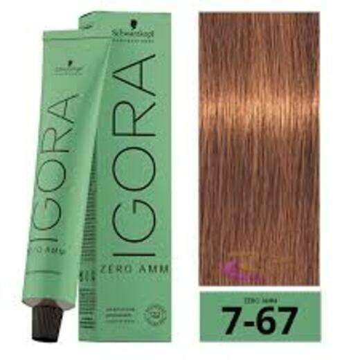 Image_Schwarzkopf Igora Zero AMM 7-67 Louro Médio Chocolate Cobre 60mL
