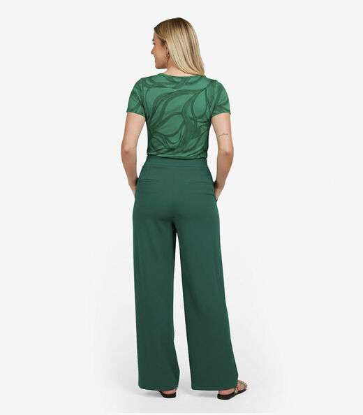 Blusa Feminina em Malha Visco Infinita Cor Verde