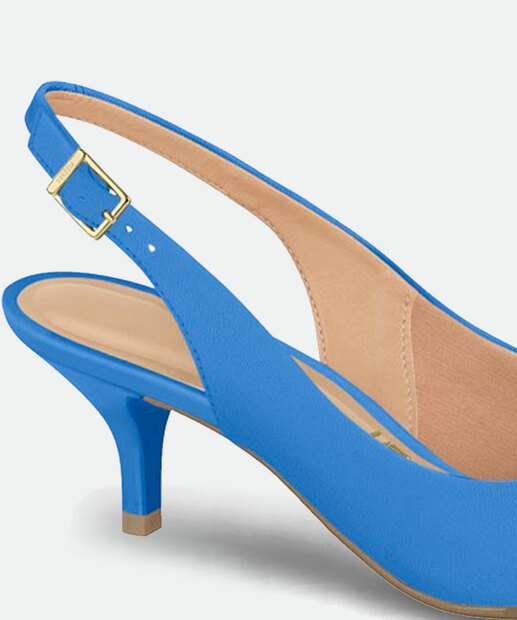 Scarpin Feminino Slingback Salto Fino Vizzano 