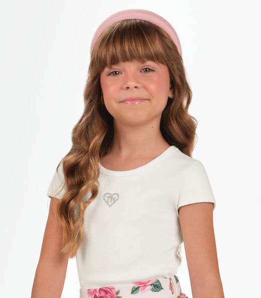 Conjunto Blusa com Saia Menina Trick Nick Bege