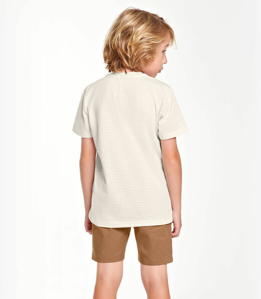 Bermuda Infantil Em Sarja Trick Nick Marrom