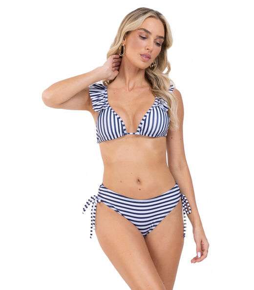 Top Biquíni Estampado Uni Femme Branco