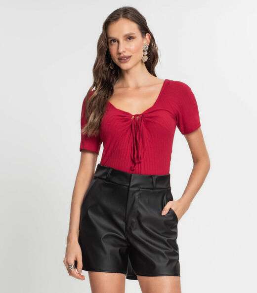 Image_Blusa Feminina Com Amarração Endless Vermelho