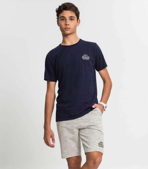 Bermuda Juvenil Menino Minty Bege